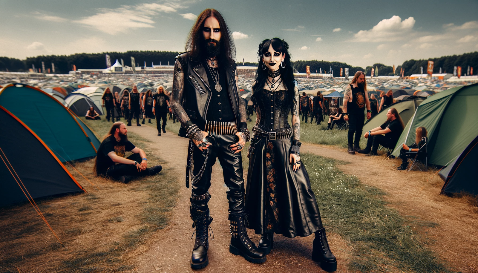 gothic couple at wacken