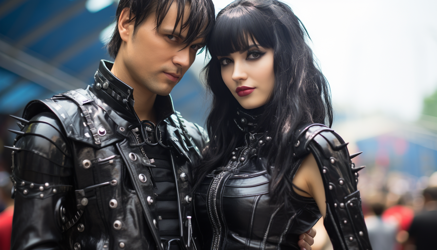 Jet Black Gothic Hair