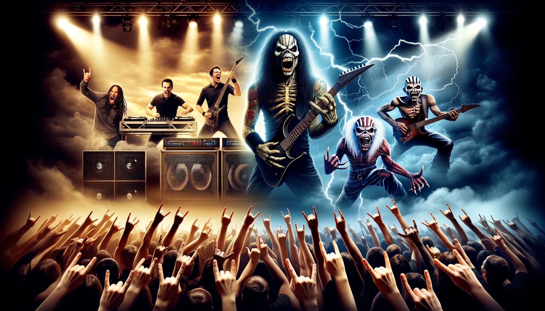 Nu Metal Isn’t True Metal - Nu metal band with electronic elements vs. legendary metal band with intense guitar solos.