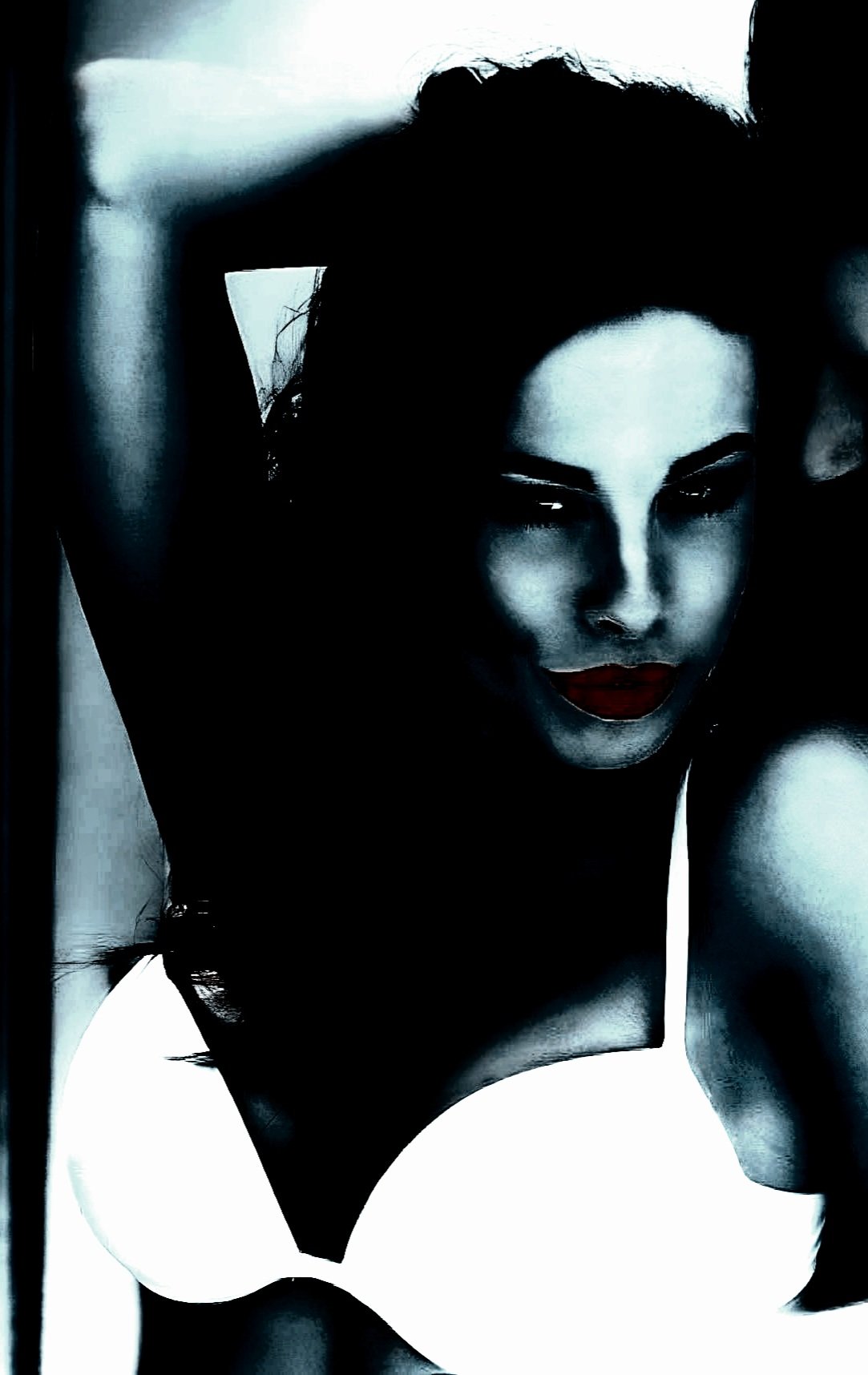 Why Are Guys Attracted to Older Women: A dark, stylized image of a man and woman in an intimate setting, highlighting their connection and chemistry.