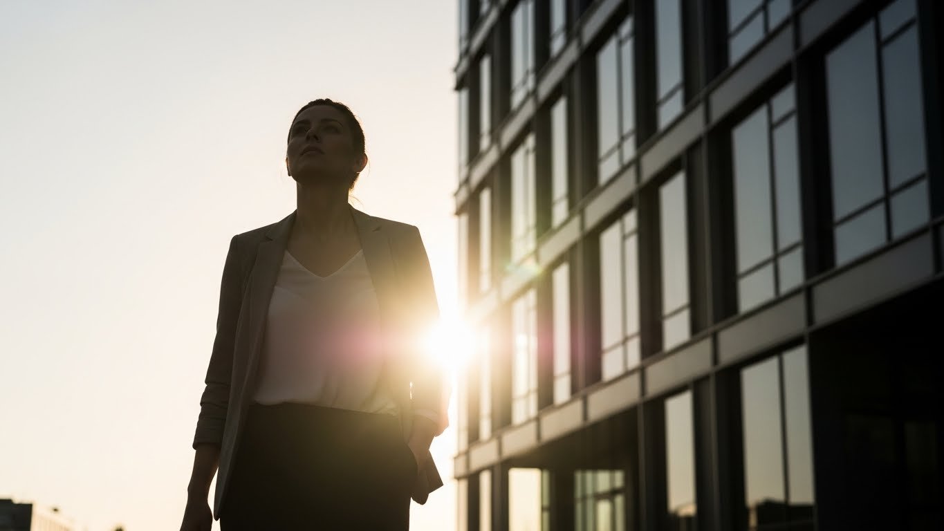 Depiction of patriarchal expectations of female pleasantness as a woman is told to smile by a male colleague.