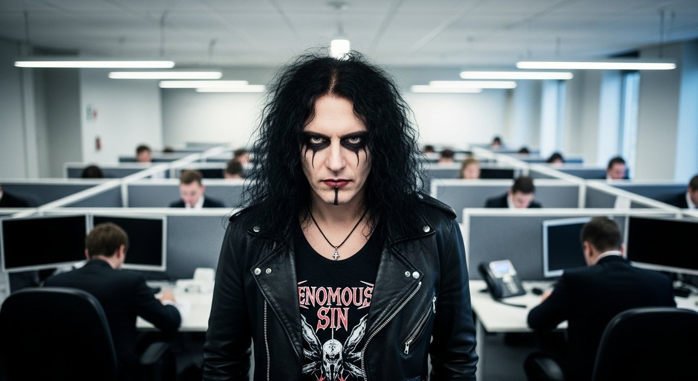 Swedish conformity and government control destroying individual freedom and mental health - Venomous Sin's Xavi rebels against office drone culture