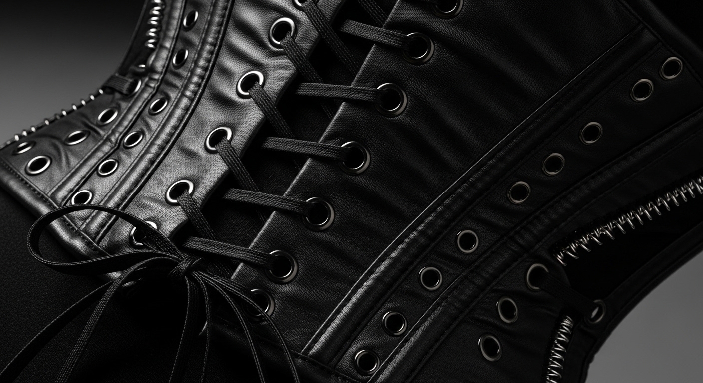 steel boned gothic corsets with real hardware and construction details