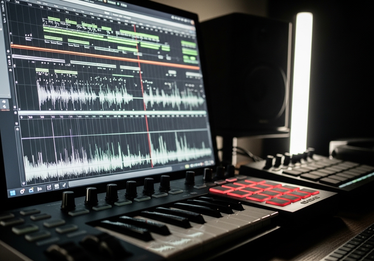 AI drum programming for extreme metal digital audio workstation rhythm patterns blast beats