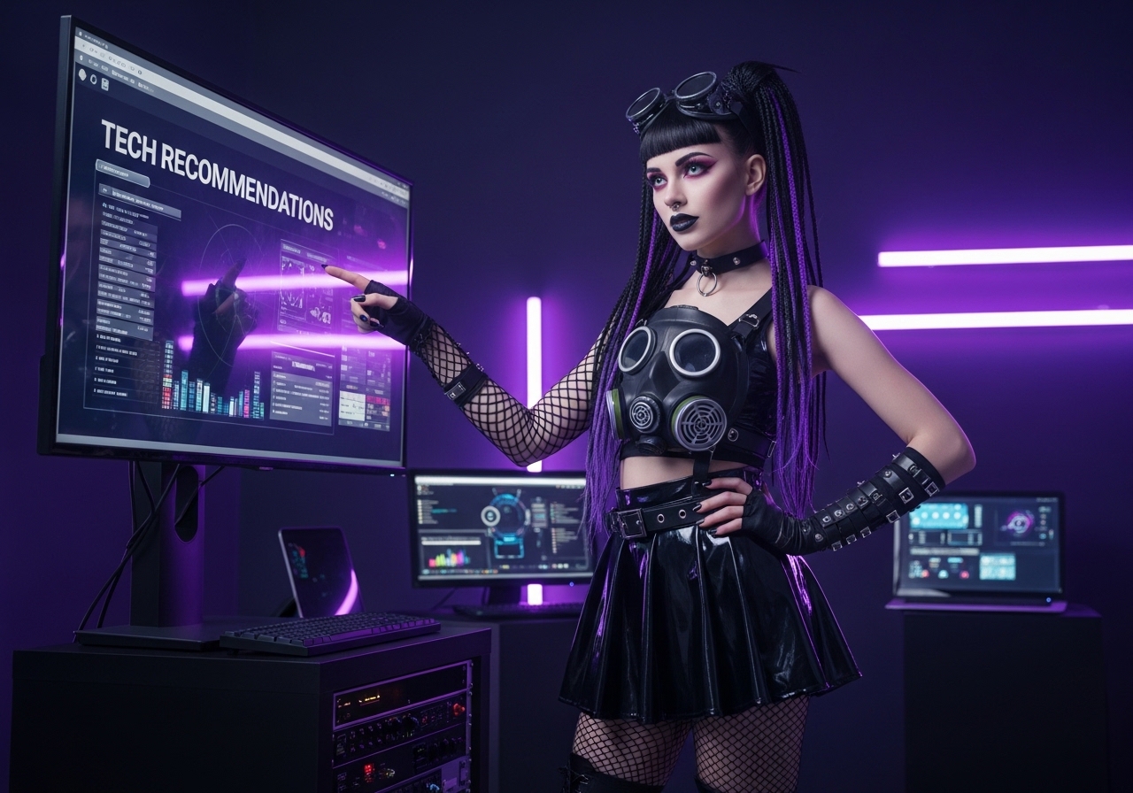 Nyx Luna Venomous Sin tech recommendations cybergoth expert software review gothic aesthetic