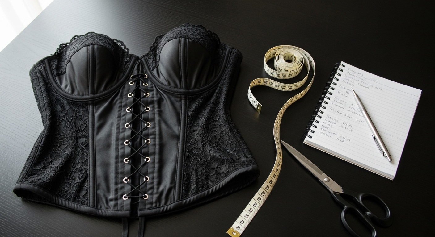how to measure for a gothic corset with essential tools