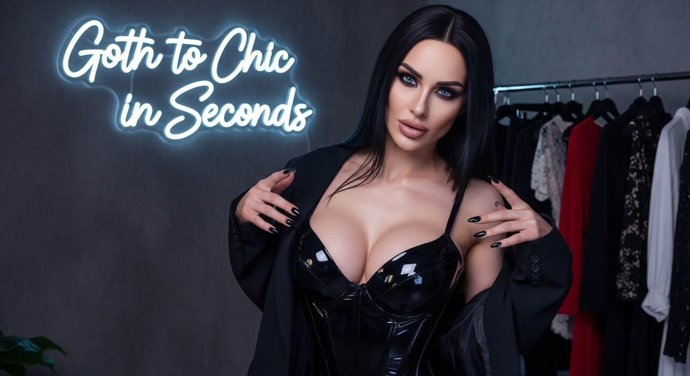 Goth to Chic in Seconds