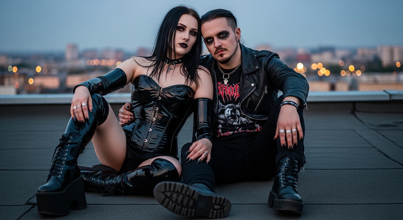 how to build an intense and authentic relationship without conformity, intense couple on rooftop