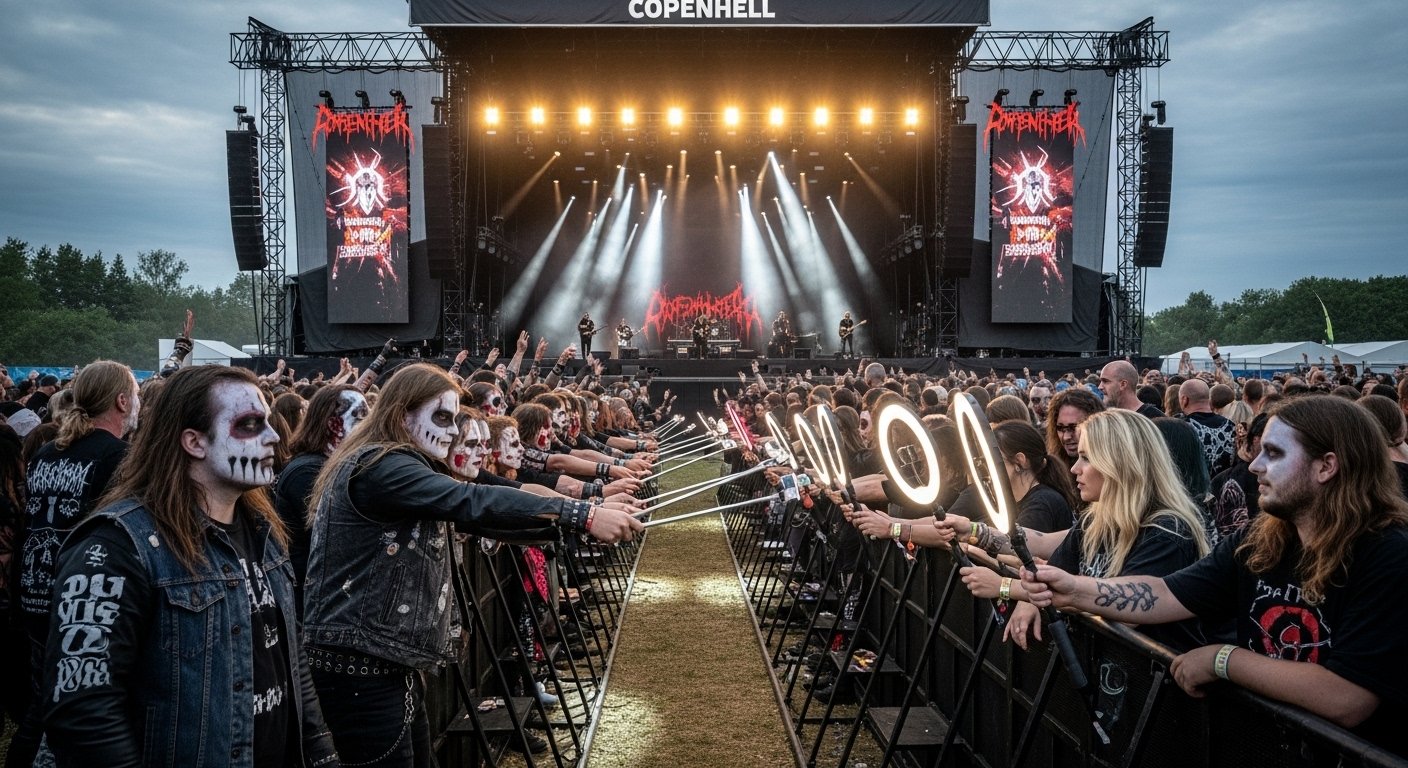 real metal fans vs influencers at the festival front row