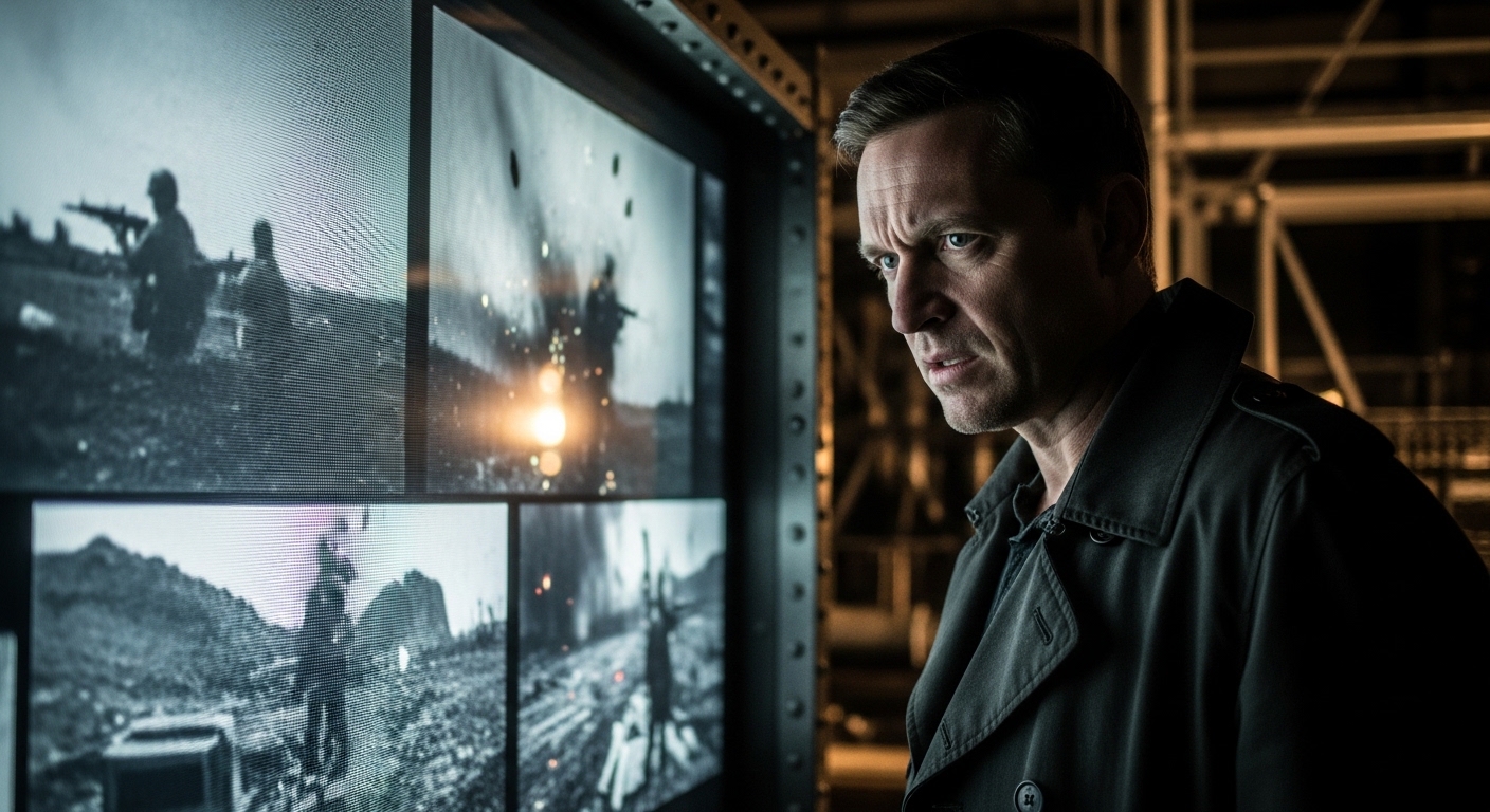 Critique of media portrayal of war in industrial metal social commentary