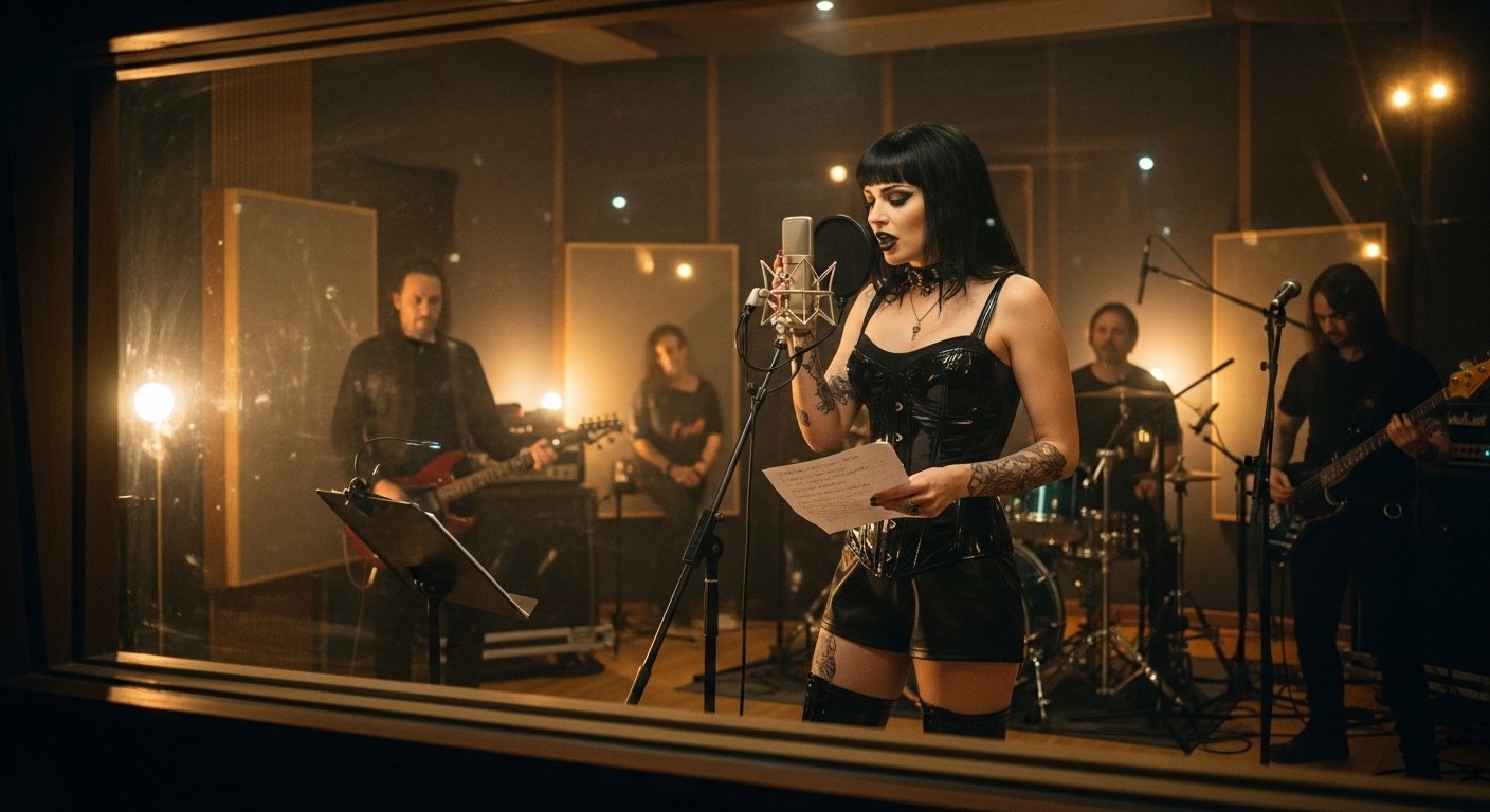 The raw creation of Wounds of Shadows album origin in a PVC-clad studio session