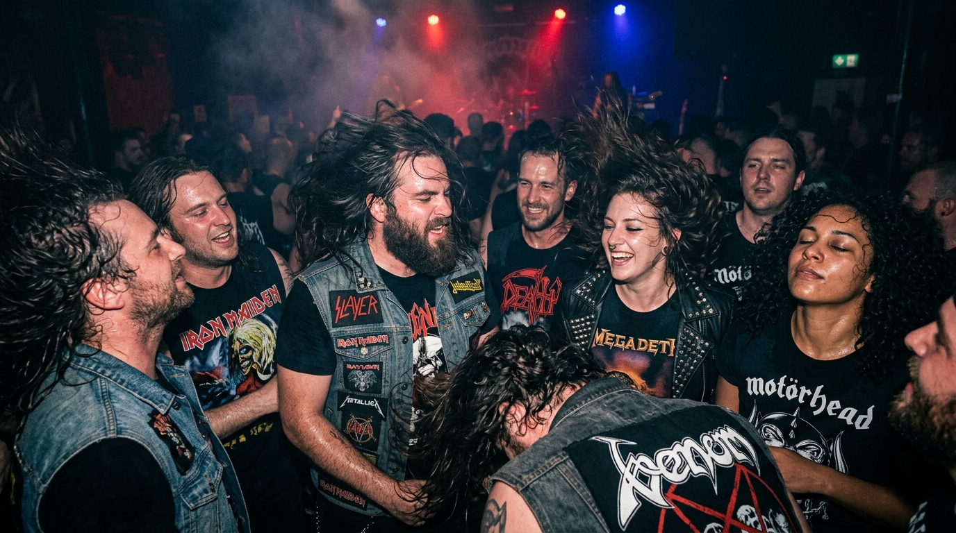 The strong, supportive metal community for outcasts of all ages finding belonging.