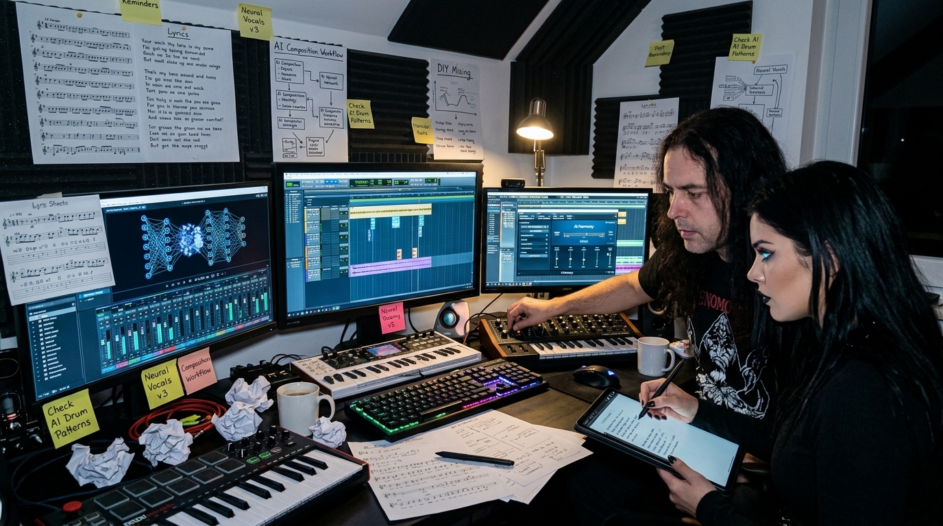 DIY music workflow using AI tools