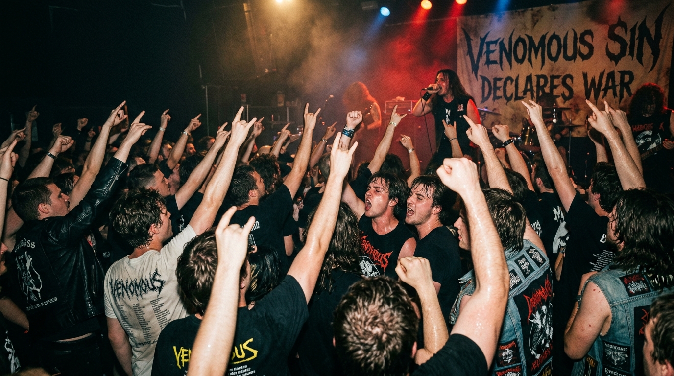 Venomous Sin Declares War meaning