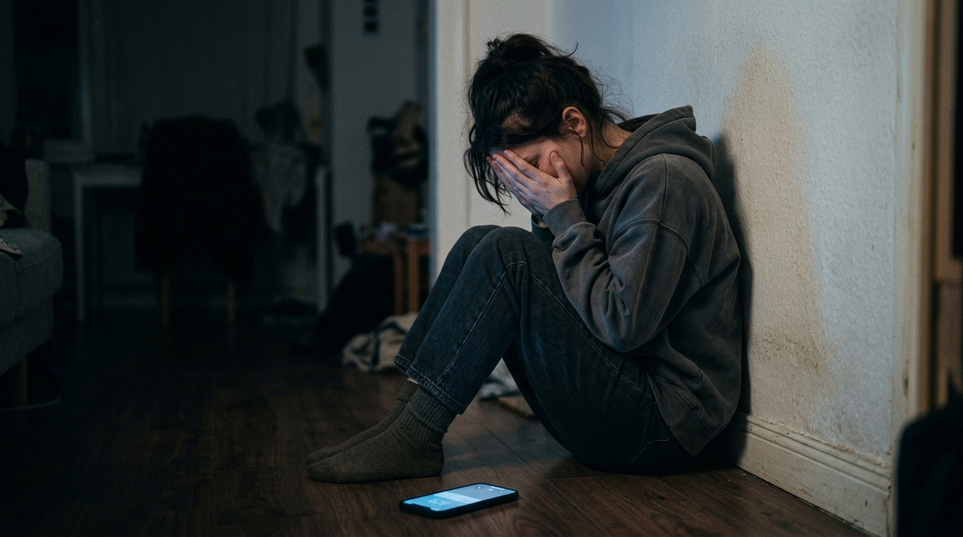 Signs of an emotional breakdown: complete overload, exhaustion, and mental system crash.