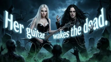 Her guitar wakes the dead.