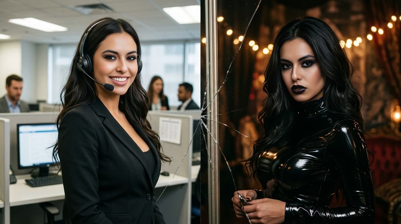 separating personas to prevent role bleed in telemarketing escort stage hustle